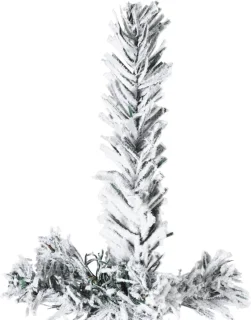 vidaXL Kunstkerstboom half sneeuw 150 cm