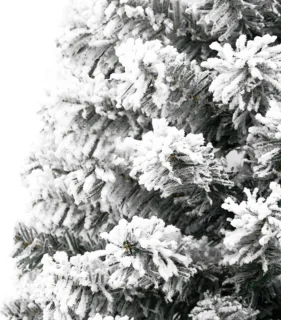 vidaXL Kunstkerstboom half sneeuw 150 cm