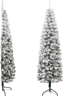vidaXL Kunstkerstboom half sneeuw 150 cm