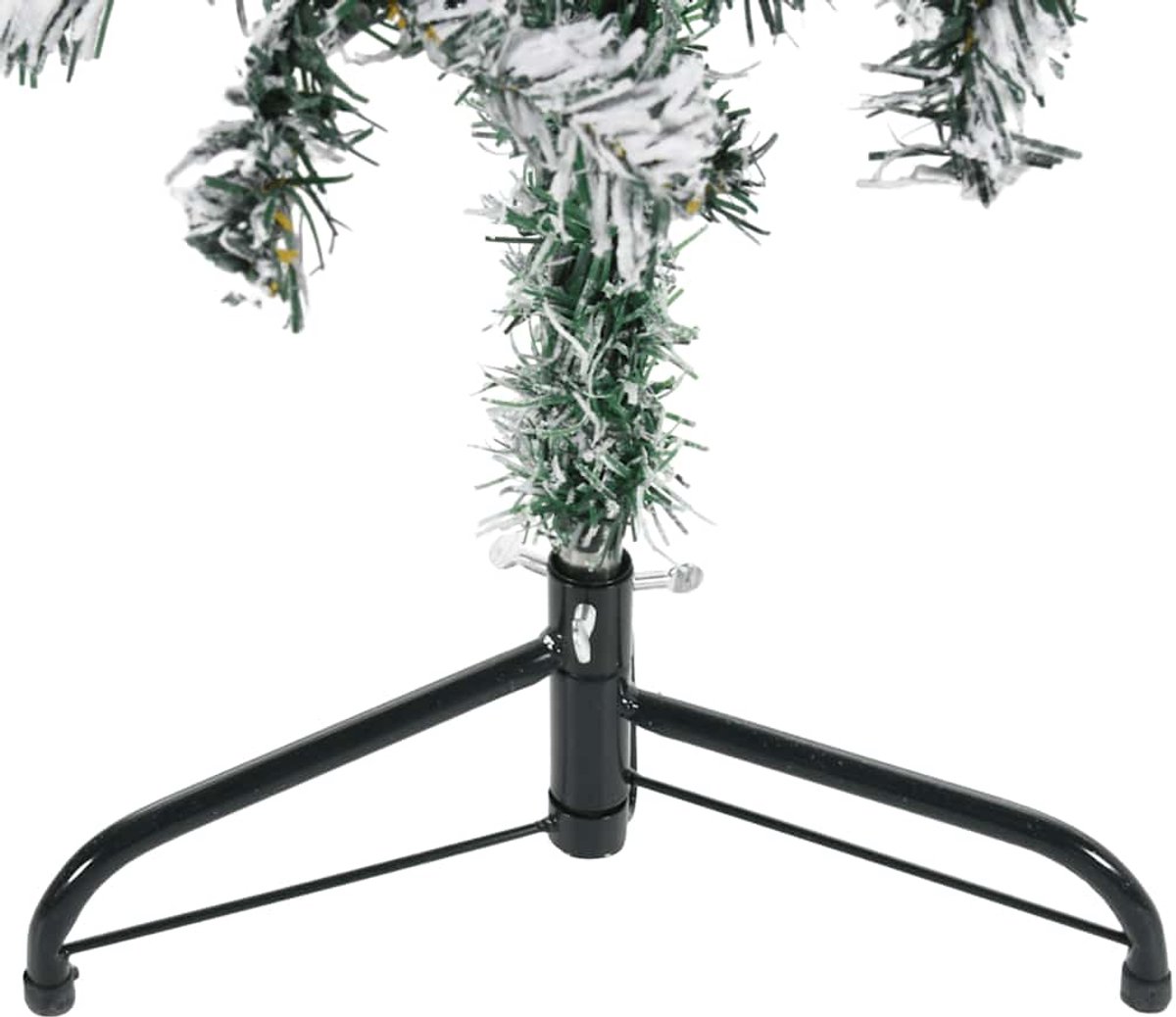 vidaXL Kunstkerstboom Half Sneeuw Smal 150 cm
