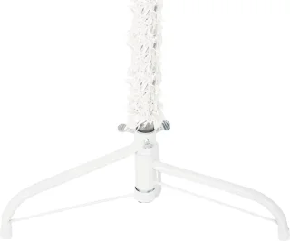 vidaXL Kunstkerstboom half wit 180 cm met standaard