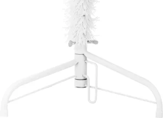 vidaXL Kunstkerstboom half wit 180 cm met standaard