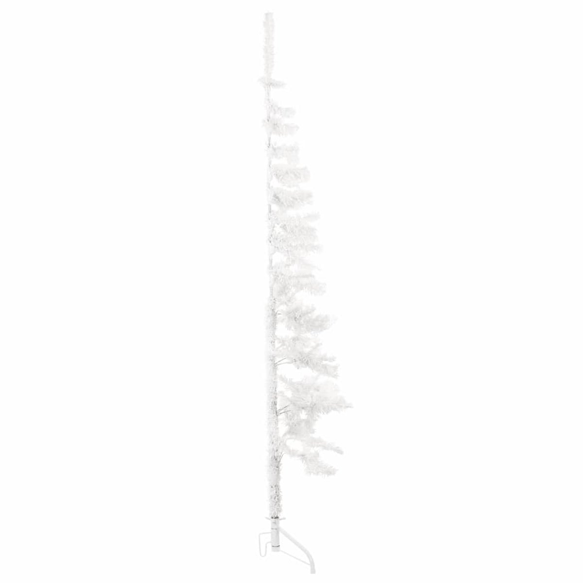 vidaXL Kunstkerstboom half wit 180 cm met standaard