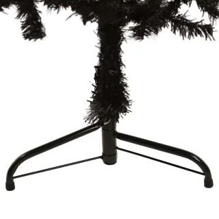 vidaXL Kunstkerstboom Half Zwart 120 cm
