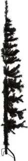 vidaXL Kunstkerstboom Half Zwart 120 cm
