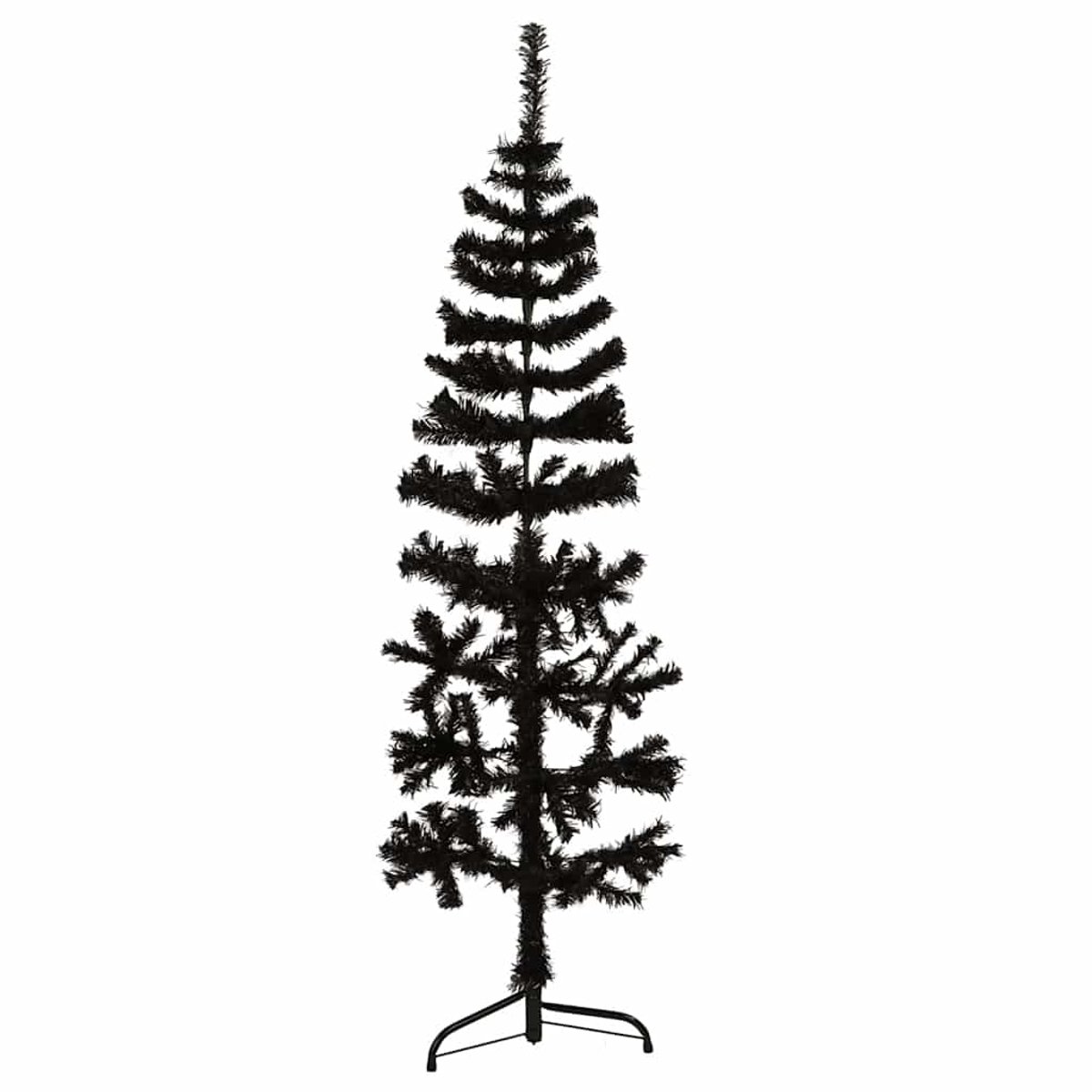 vidaXL Kunstkerstboom Half Zwart 150 cm