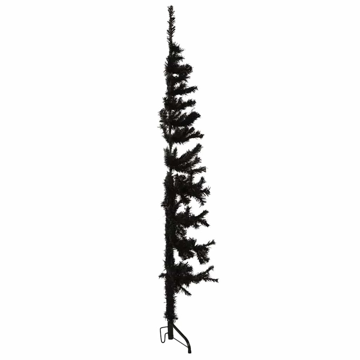 vidaXL Kunstkerstboom Half Zwart 150 cm