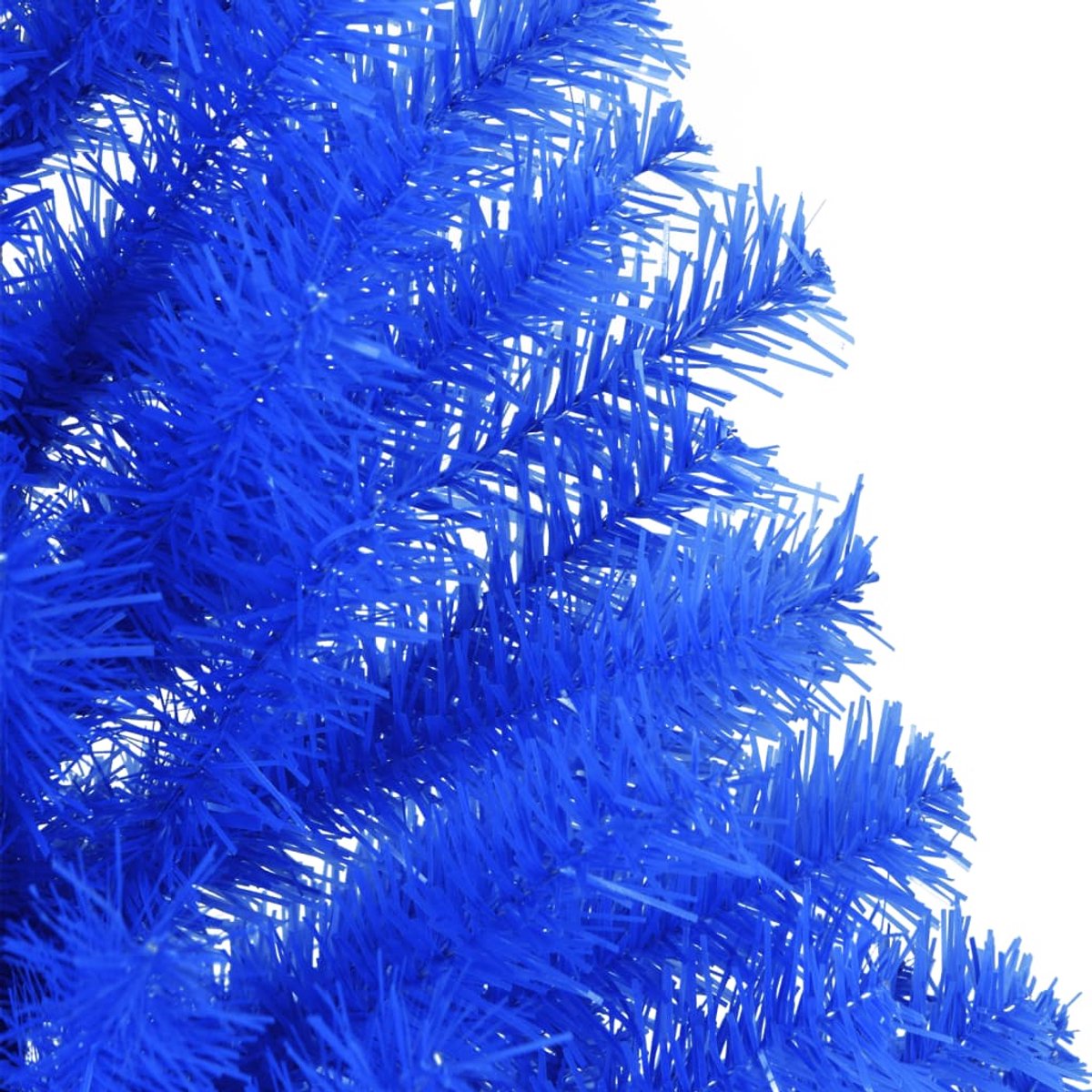 vidaXL Kunstkerstboom Halve 120 cm PVC Blauw
