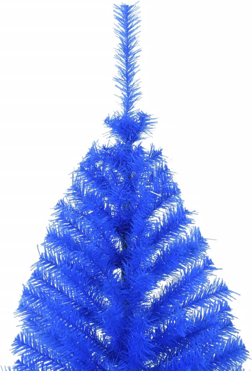 vidaXL Kunstkerstboom Halve Blauw 180 cm