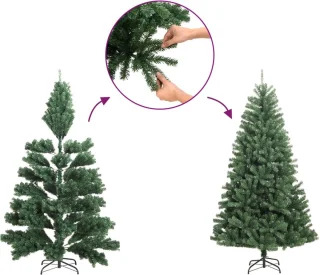 vidaXL Kunstkerstboom Hoek 150 cm