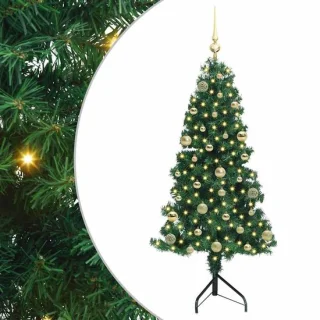 vidaXL kunstkerstboom hoek 150 cm groen