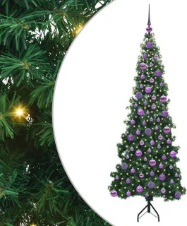 vidaXL kunstkerstboom hoek 180 cm groen