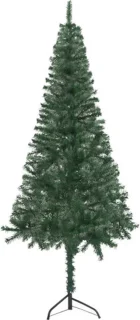 vidaXL Kunstkerstboom hoek 180 cm PVC groen