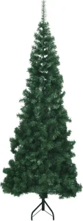 vidaXL Kunstkerstboom hoek 180 cm PVC groen