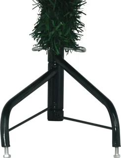 vidaXL Kunstkerstboom hoek 180 cm PVC groen