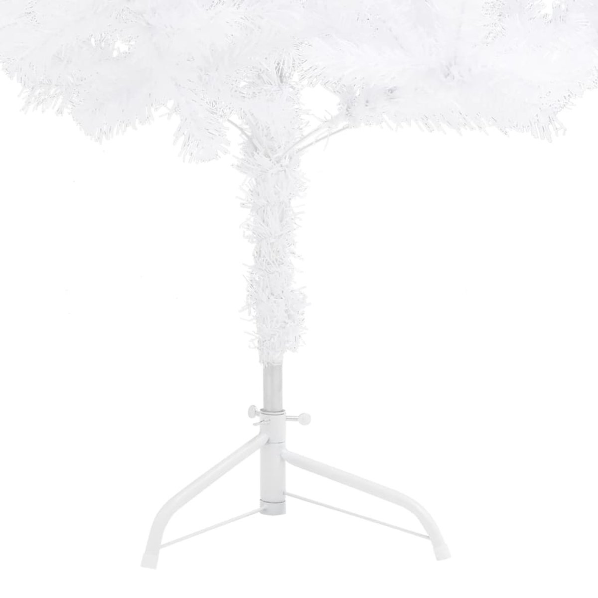 vidaXL Kunstkerstboom Hoek 210 cm PVC Wit