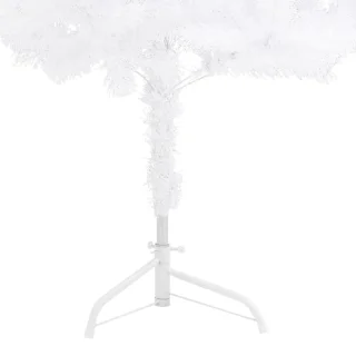 vidaXL Kunstkerstboom Hoek 210 cm PVC Wit