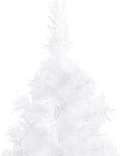 vidaXL Kunstkerstboom Hoek 210 cm PVC Wit