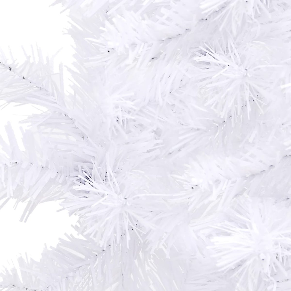 vidaXL Kunstkerstboom Hoek 210 cm PVC Wit
