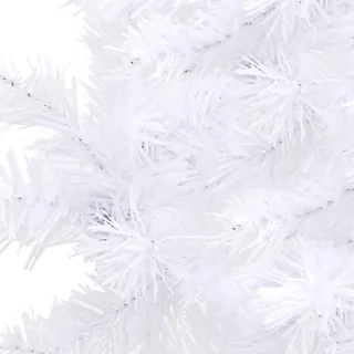 vidaXL Kunstkerstboom Hoek 210 cm PVC Wit