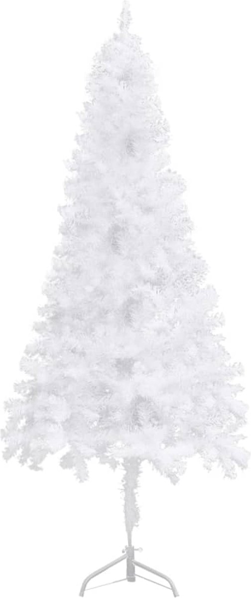 vidaXL Kunstkerstboom Hoek 210 cm PVC Wit