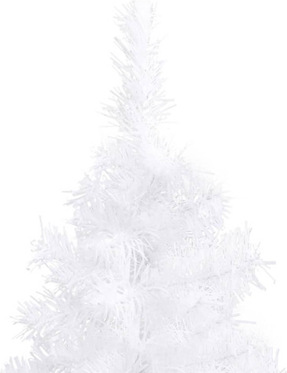 vidaXL Kunstkerstboom Hoek 240 cm PVC Wit