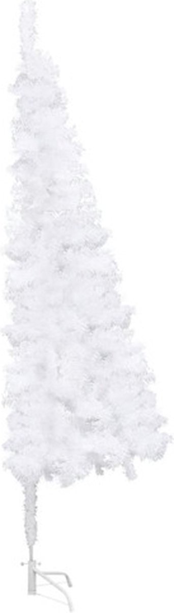 vidaXL Kunstkerstboom Hoek 240 cm PVC Wit