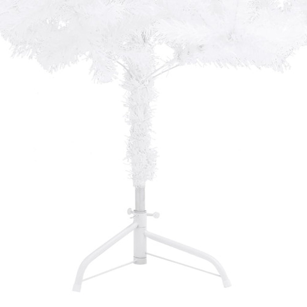 vidaXL Kunstkerstboom Hoek 240 cm PVC Wit