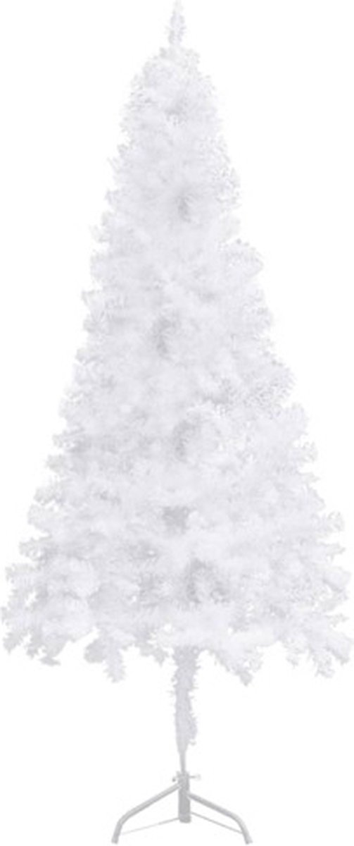 vidaXL Kunstkerstboom Hoek 240 cm PVC Wit