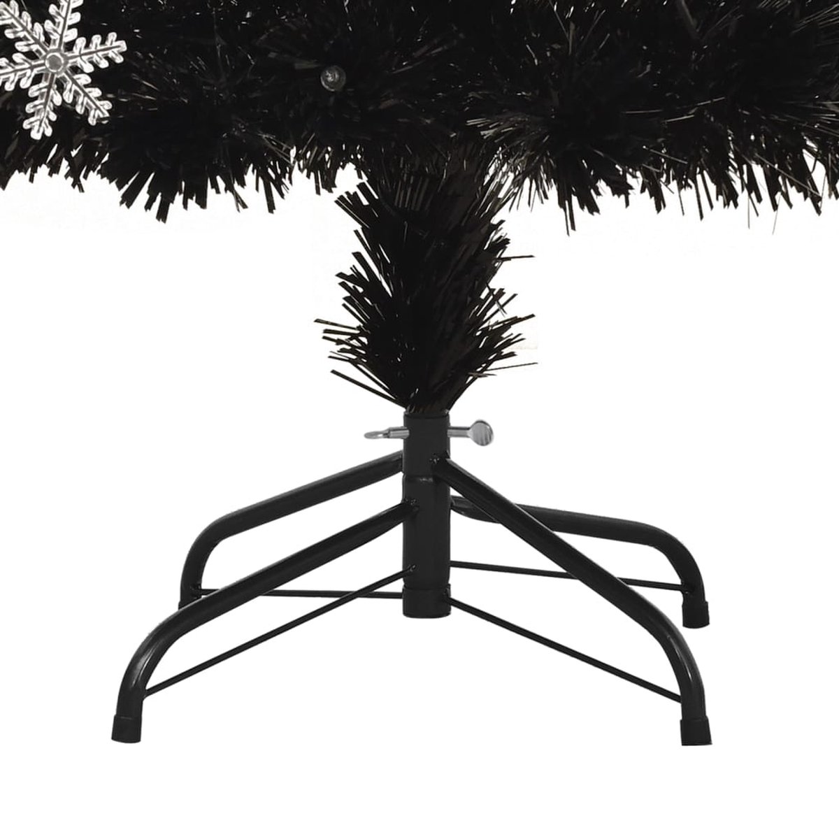 vidaXL Kunstkerstboom LED Sneeuwvlokken 240 cm Zwart