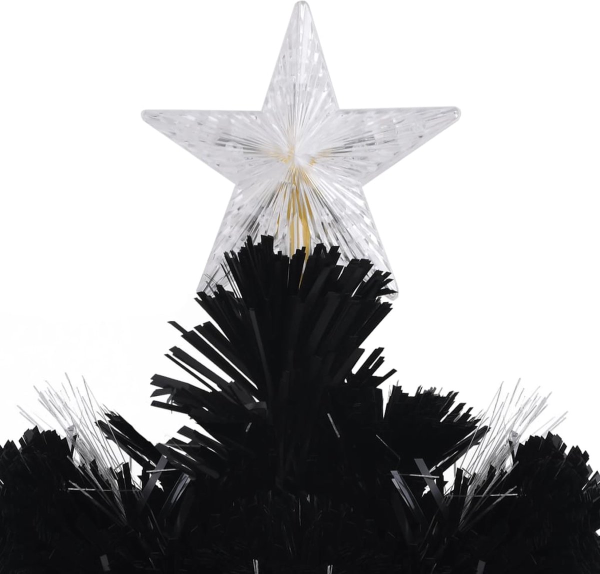 vidaXL Kunstkerstboom LED Sneeuwvlokken 240 cm Zwart