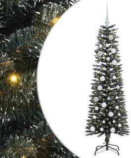 vidaXL Kunstkerstboom met 150 LED groen 150 cm