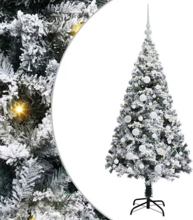 vidaXL kunstkerstboom met 150 LED wit 150 cm