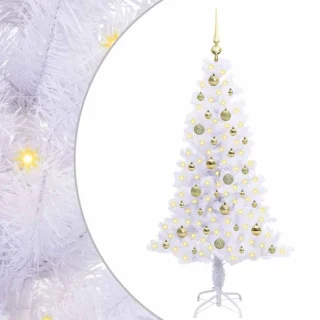 vidaXL Kunstkerstboom met 150 LED wit 150 cm