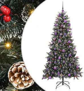 vidaXL kunstkerstboom met 300 LED groen 210 cm