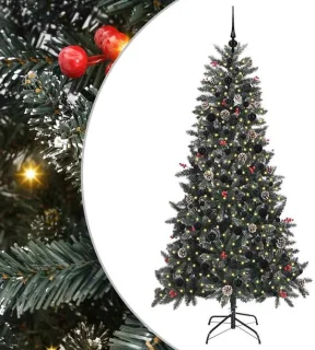 vidaXL kunstkerstboom met 300 LED groen 210 cm