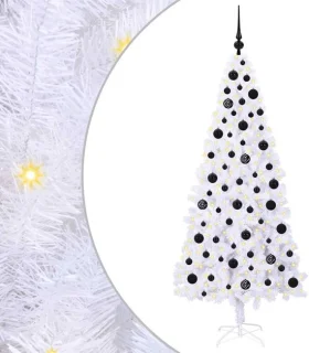 vidaXL kunstkerstboom met 300 LED wit 180 cm