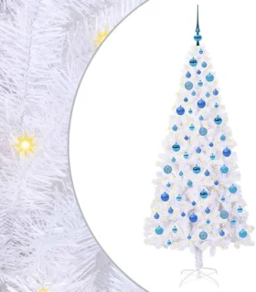 vidaXL kunstkerstboom met 300 LED wit 180 cm