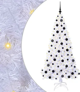vidaXL Kunstkerstboom met 300 LED wit 180 cm