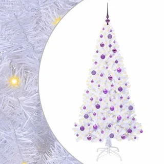 vidaXL Kunstkerstboom met 300 LED wit 180 cm