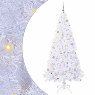 vidaXL kunstkerstboom met 300 LED wit 210 cm