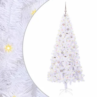 vidaXL kunstkerstboom met 300 LED wit 210 cm