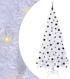 vidaXL kunstkerstboom met 300 LED wit 210 cm