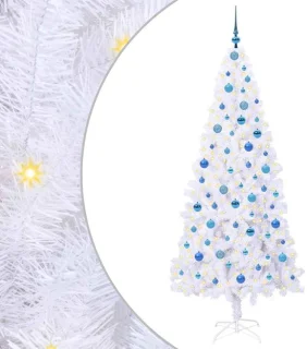 vidaXL kunstkerstboom met 300 LED wit 210 cm