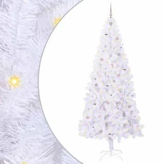 vidaXL Kunstkerstboom met 300 LED wit 240 cm