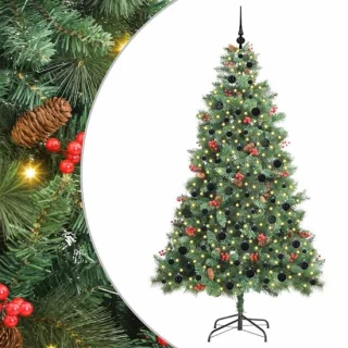 vidaXL kunstkerstboom met 300 LED's groen