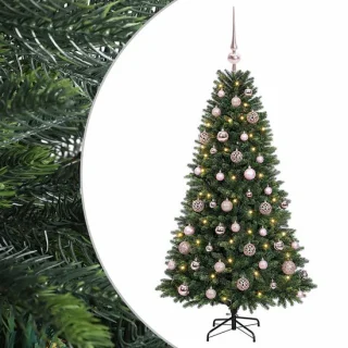 vidaXL kunstkerstboom met ballen 120 cm