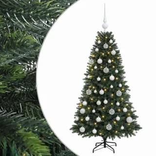 vidaXL kunstkerstboom met ballen 120 cm