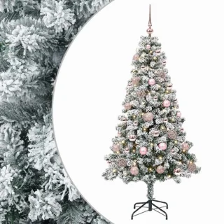 vidaXL kunstkerstboom met ballen – 120 cm