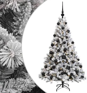 vidaXL kunstkerstboom met ballen 120 cm